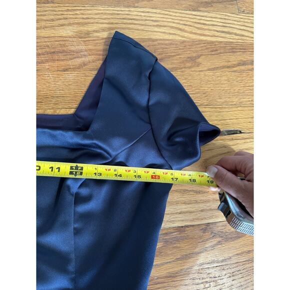 VTG Bill Levkoff Whimsigoth 2 Piece Set Skirt Cropped Top Navy Vamp Fairy Sz 6 - Picture 7 of 14